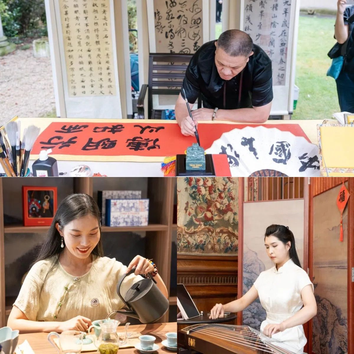 中國非遺與傳統(tǒng)文化展區(qū)引人入勝。 “中國之家”供圖